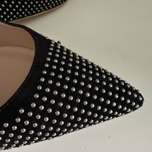 Club Monaco Black Suede Heels size 37. - Picture 9 of 9